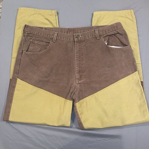 Wrangler Pro Gear Jeans Men's 42x32 (meas 41x30) Brush Guard Canvas Hunting - Picture 1 of 9